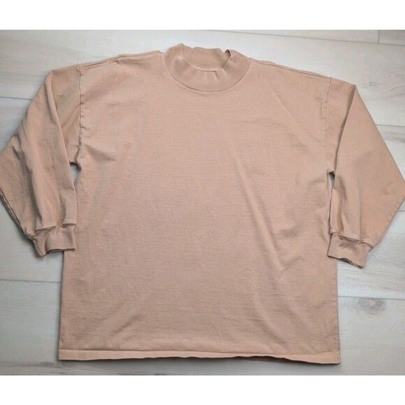 Rudy Jude Shirt Womens XXL Gardener Heavyweight Long Sleeve Mock Neck Rosy Brown - Picture 1 of 9